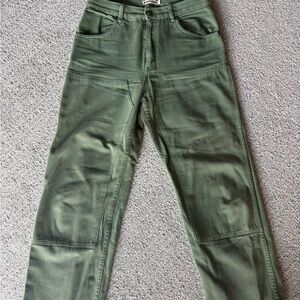 Rudy Jude adult utility jeans green bean size 3